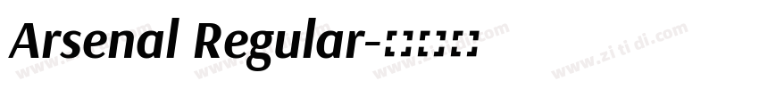 Arsenal Regular字体转换